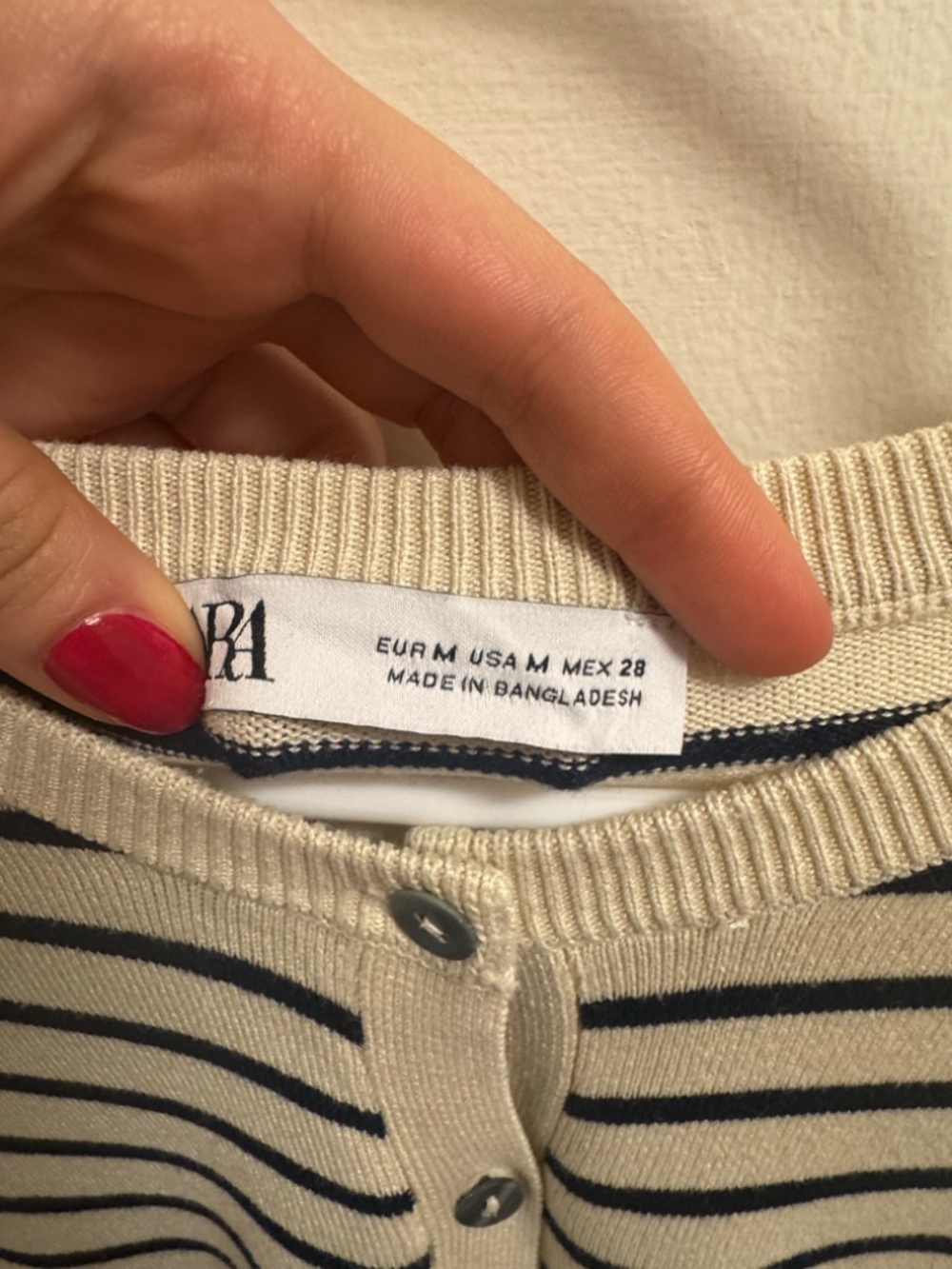 Zara Women's Cream and Tan Cardigan - Picture 4 of 5